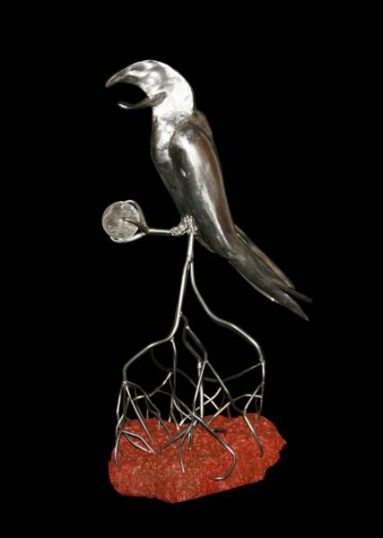 Beautiful bird sculpture