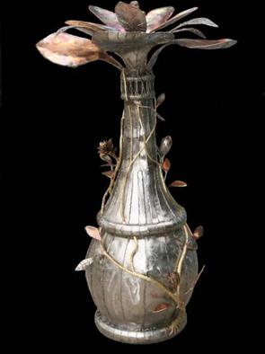 Gladiola in Stainless Vase